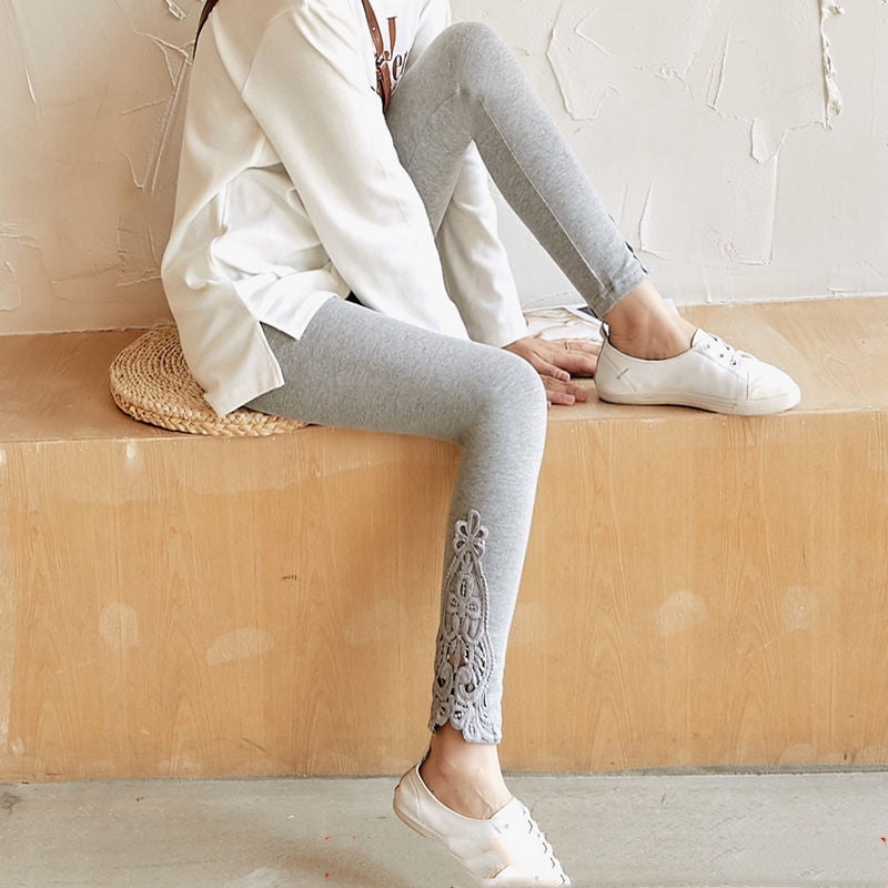 Women’s Cotton Blend Leggings – Soft Stretch Everyday Pants