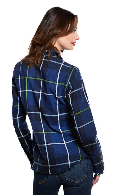 Cape Cod Tunic Blue Yard-Dyed Flannel
