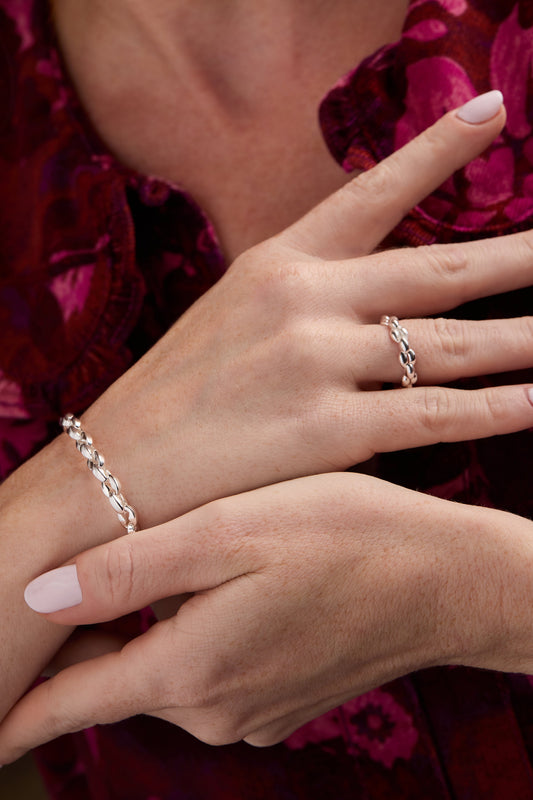 Puffy Rope Chain Ring