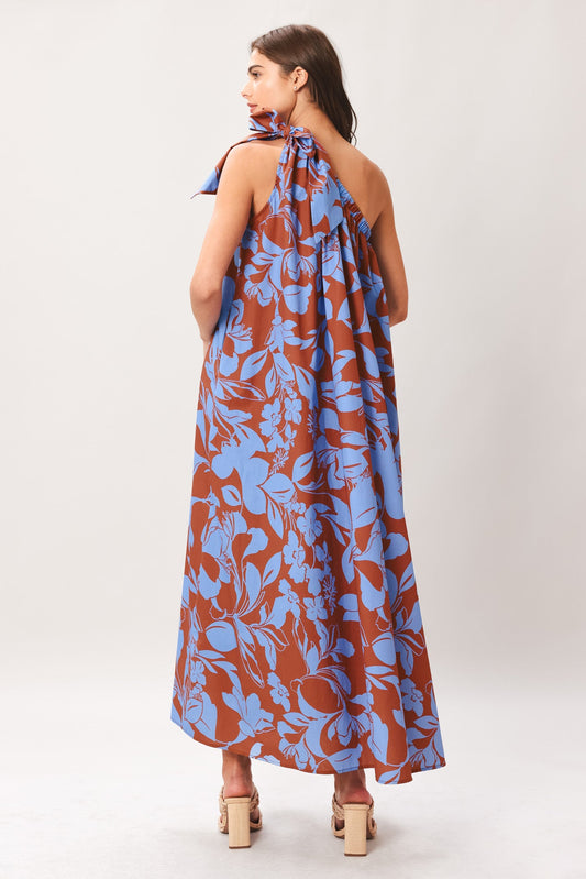 LAGOON FLOW WOVEN MIDI DRESS