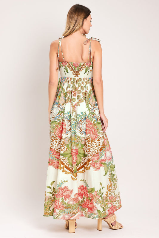 SUMMER OASIS WOVEN ANKLE DRESS