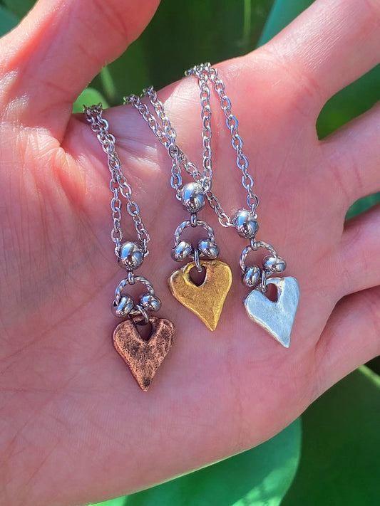 RUSTIC HEART NECKLACE