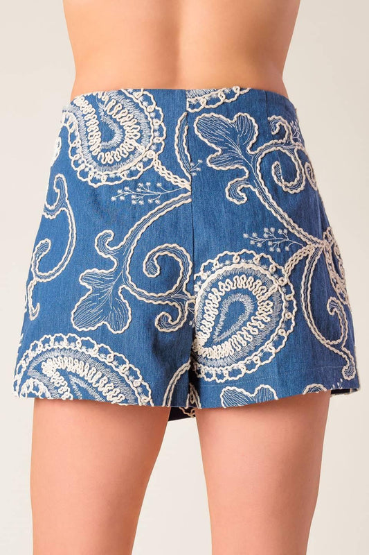 CARA LA FRANCE WOVEN SKORT