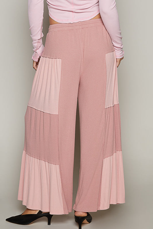 P11 POL Pink Wide Leg Pants