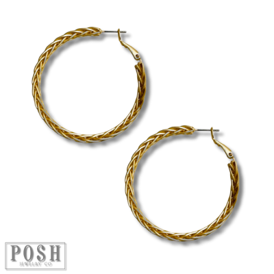Braided hoop earring - LC