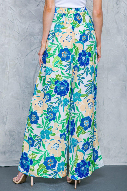 FLORAL IN THE WORLD WOVEN PANTS