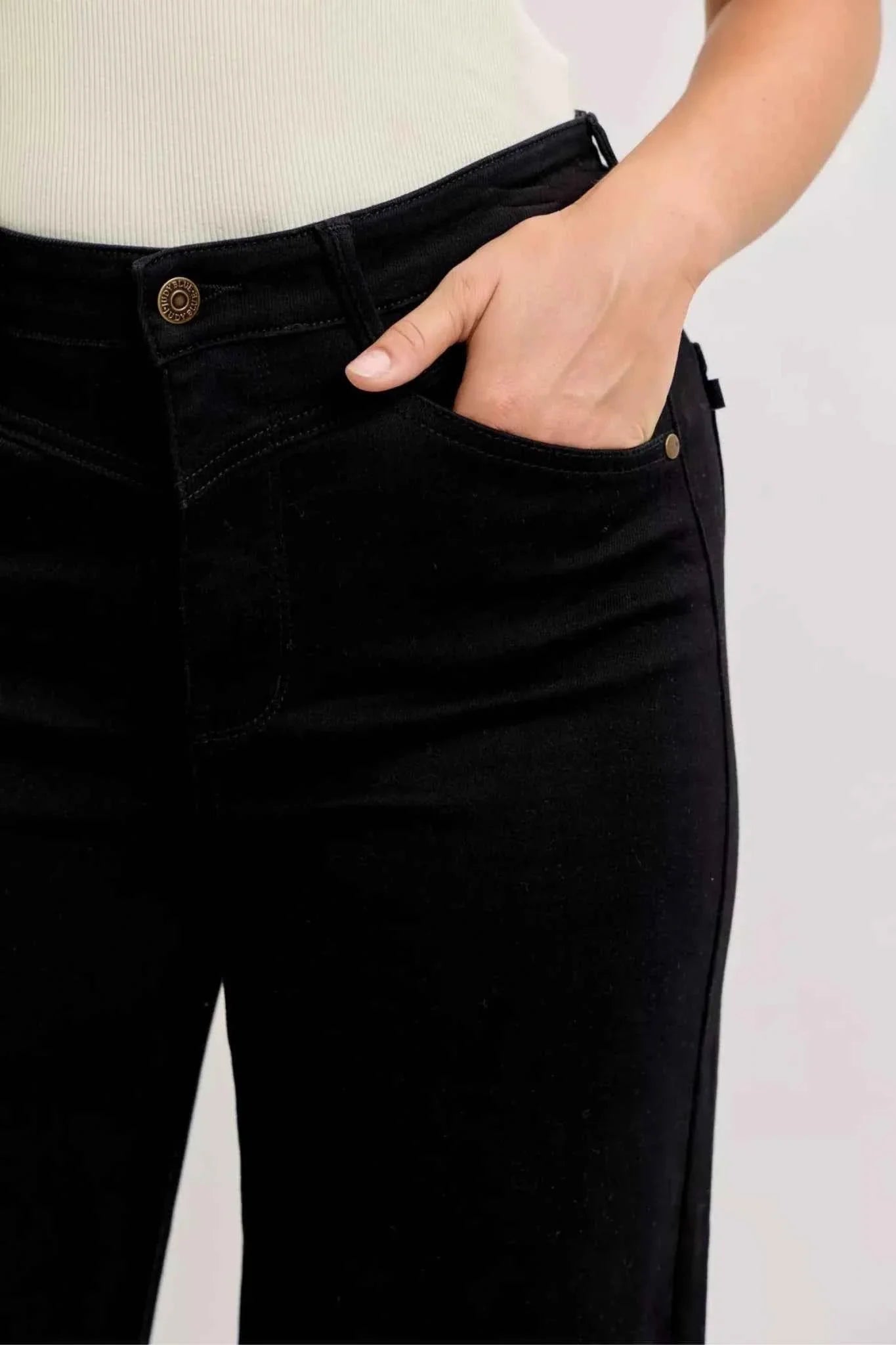 High-Waisted Wide Leg Jeans by Judy Blue