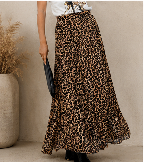 Fierce Flow Leopard Skirt