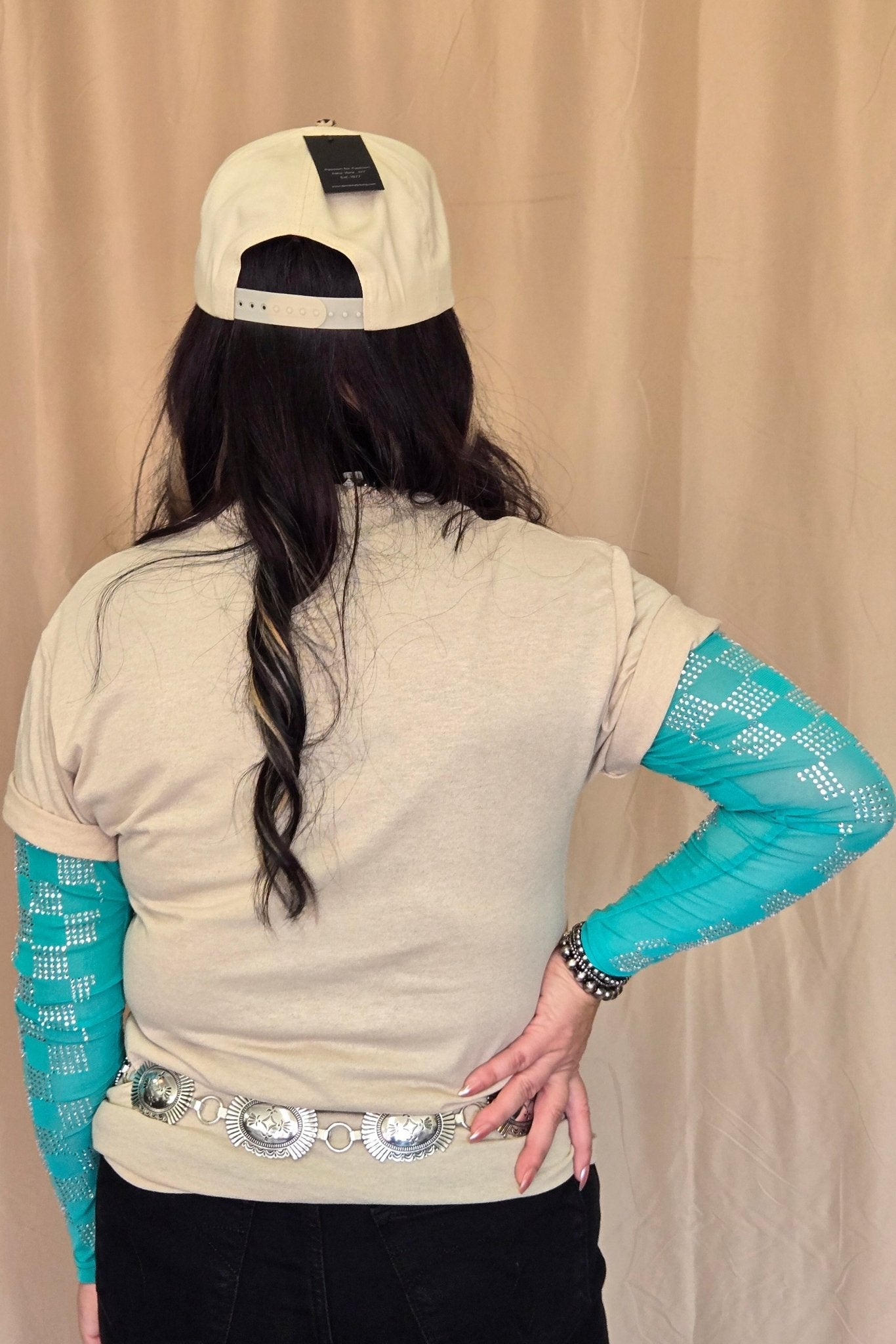 "Nashville" Western Graphic Tee — Ash Grey Jerzees Music City Western Statement