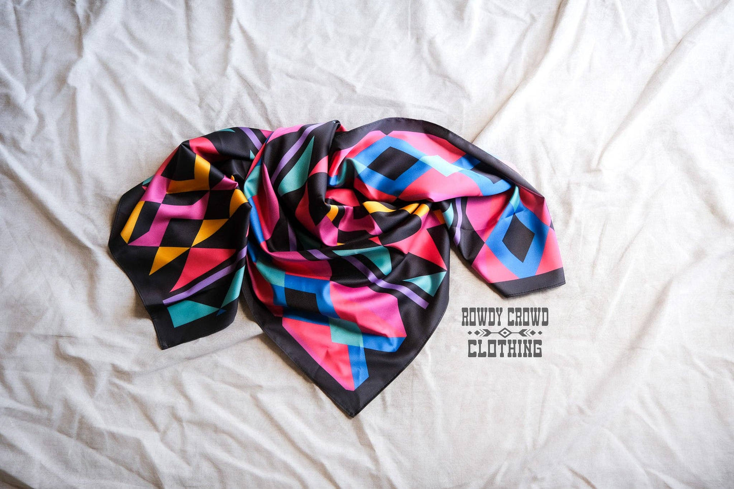 "Sassy Señorita" Wild Rag — Bold 36" Polyester Statement Scarf