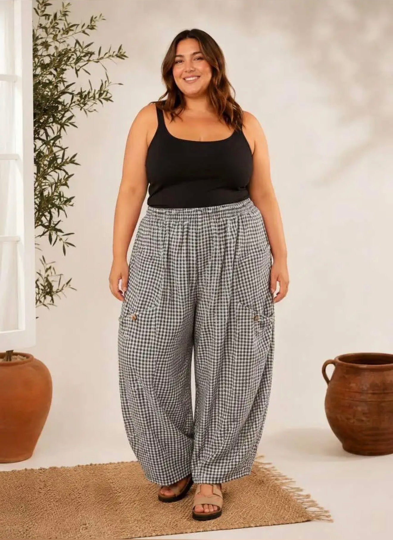Italian Weekend Gingham Pants