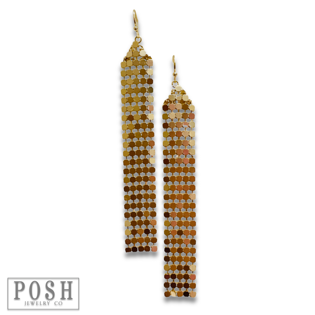 Mesh fringe earring - LC