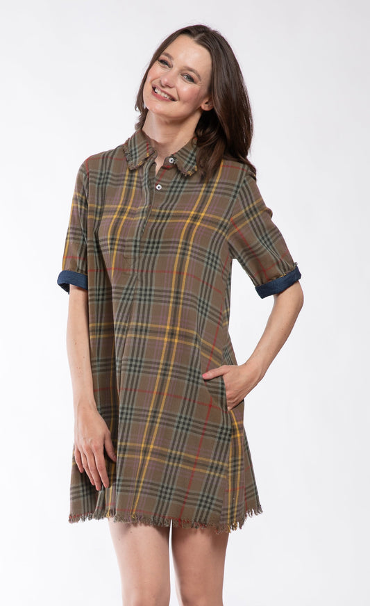 Chatham Dress Yarn-Dyed Tartan Plaid