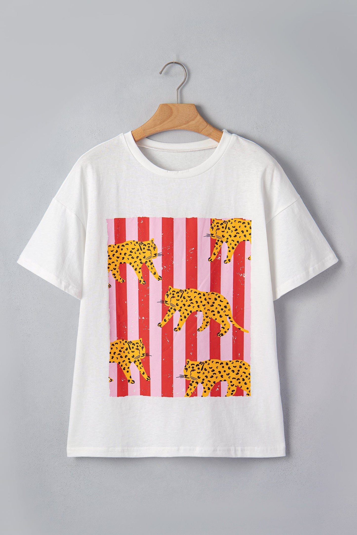 Cheetah Stripe Retro Graphic Tee