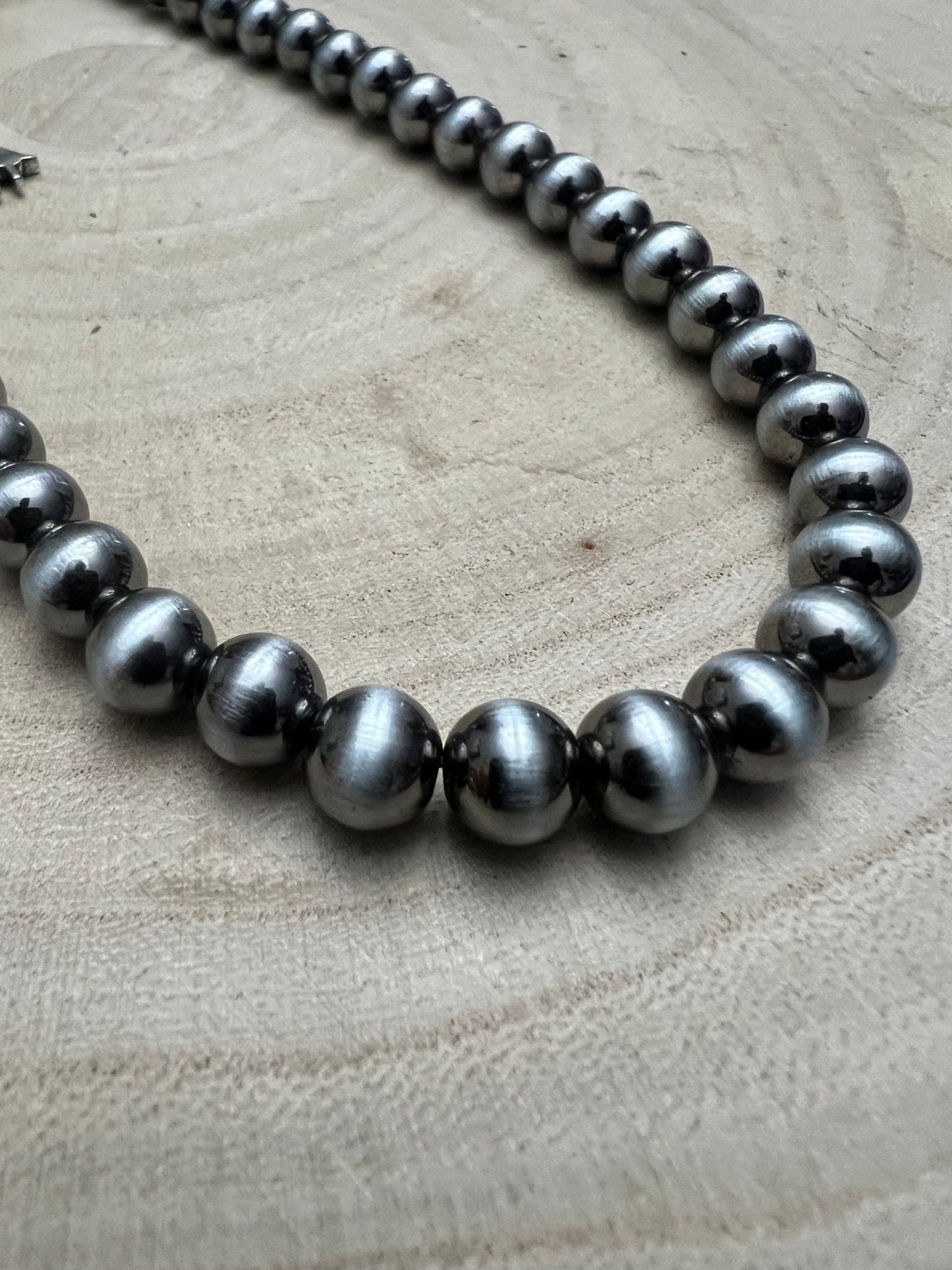 8mm Fashion Pearl Choker Necklace & Earring Set — Western Adjustable Set