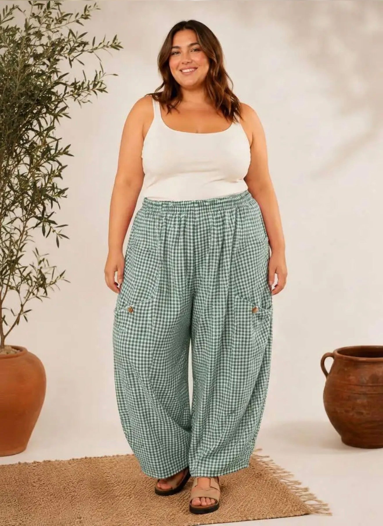 Italian Weekend Gingham Pants