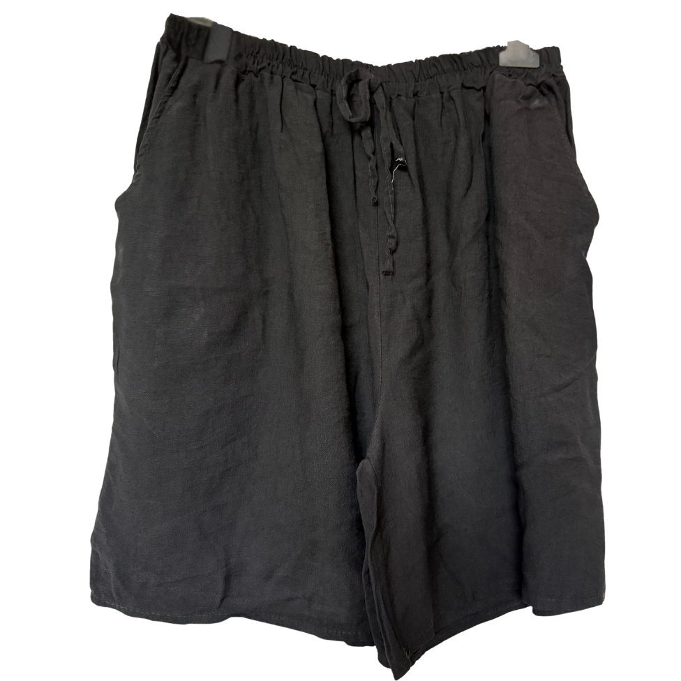 Italian Plus Size Viscose Pull-On Shorts