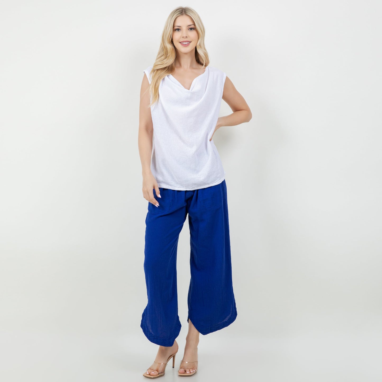 Deloris Pants 100% Cotton Gauze- With Pockets!