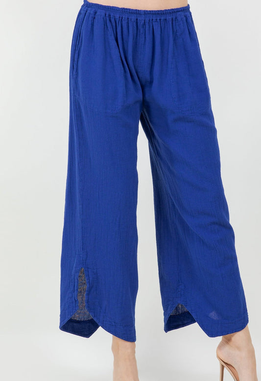 Deloris Pants 100% Cotton Gauze- With Pockets!