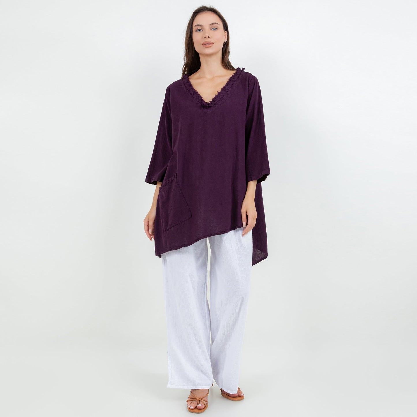 Zoe Top - Looser Fitting Comfort 100% Cotton Gauze