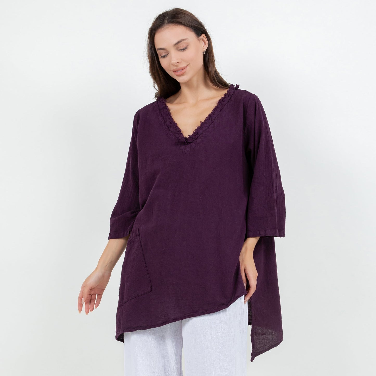 Zoe Top - Looser Fitting Comfort 100% Cotton Gauze