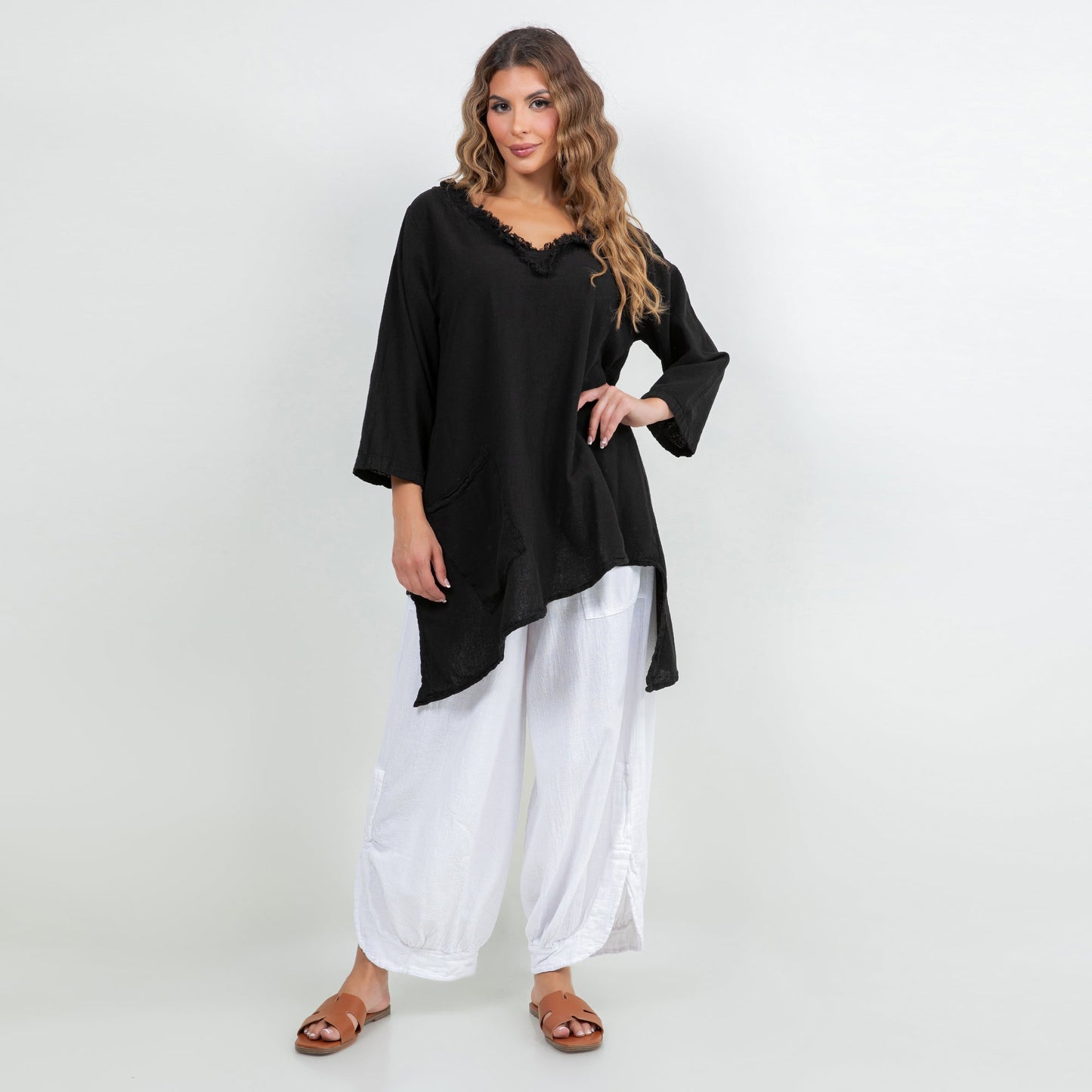 Zoe Top - Looser Fitting Comfort 100% Cotton Gauze