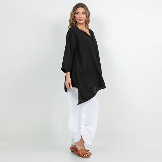 Zoe Top - Looser Fitting Comfort 100% Cotton Gauze