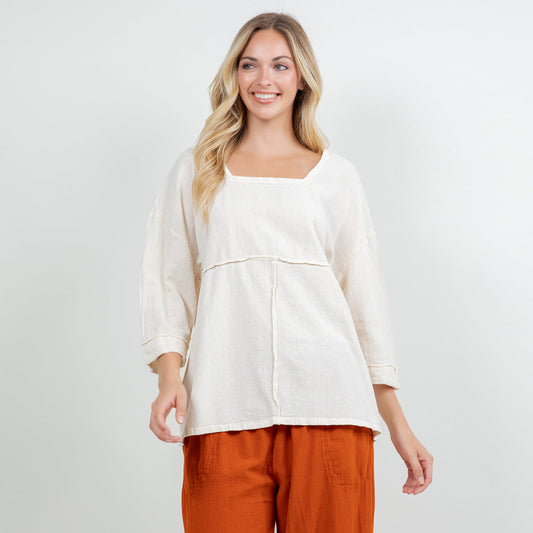 Elena Top 100% Cotton Gauze
