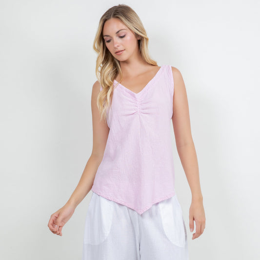 Women's 100% Cotton Gauze Dominica Tank Top