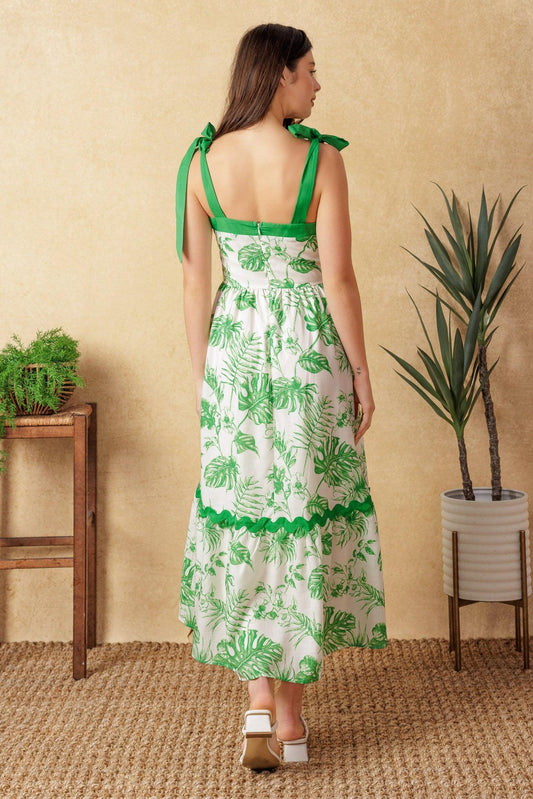FOREVER MINE WOVEN MIDI DRESS