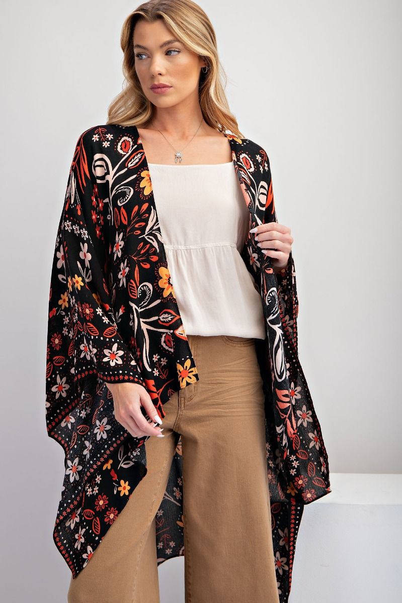 E33 Easel All I Need Flowy Kimono