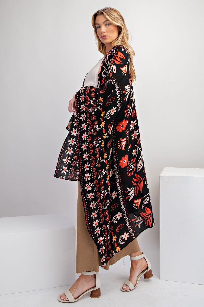 E33 Easel All I Need Flowy Kimono
