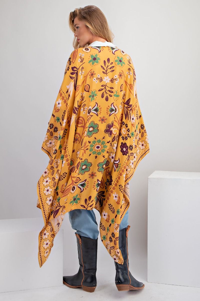 E33 Easel All I Need Flowy Kimono