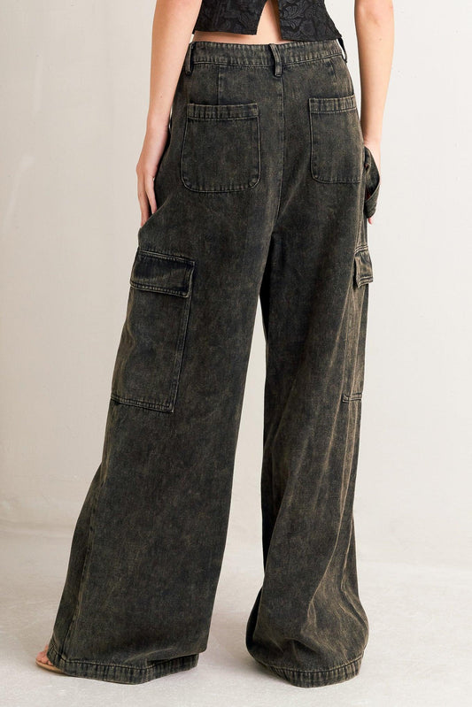 CAN'T BLAME ME GARGO DENIM PANTS