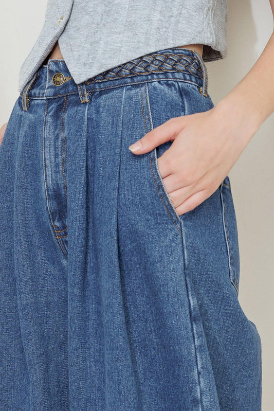 WESTERN RIVET DENIM PANTS