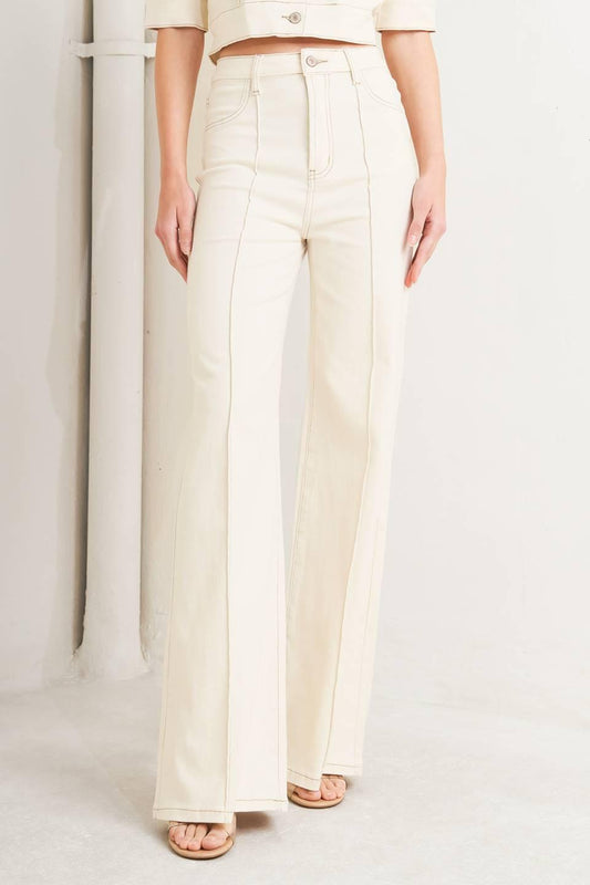 MODERN NEUTRAL TWILL PANTS