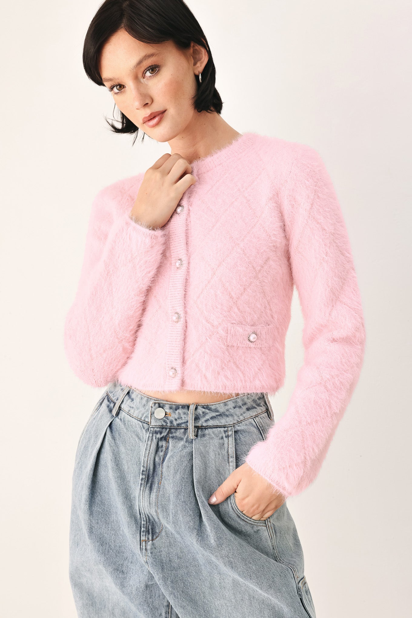 POLISHED MOMENTS CROPPED CARDIGAN