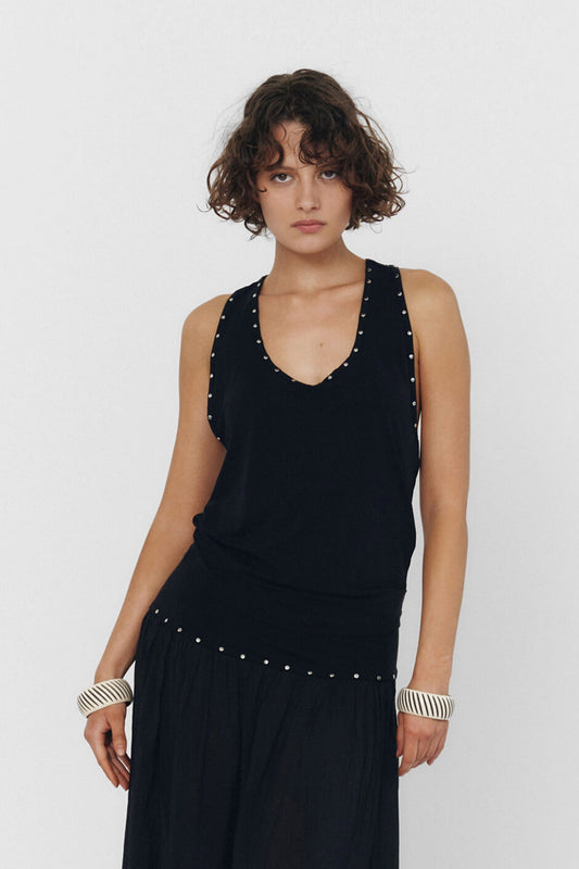 YUAN TANK TOP IN BLACK
