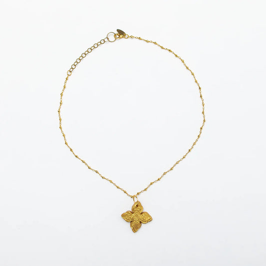 HT1 Hidden Truth Gold Pyrite Chain with Kait Cross