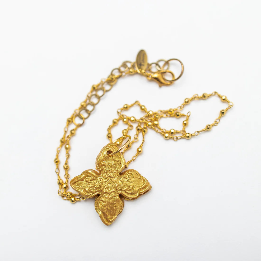 HT1 Hidden Truth Gold Pyrite Chain with Kait Cross