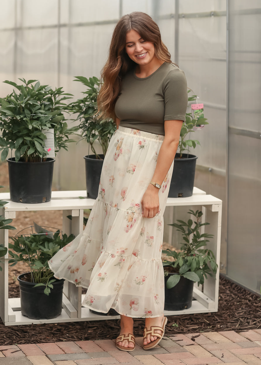 Helena Tiered Maxi Skirt