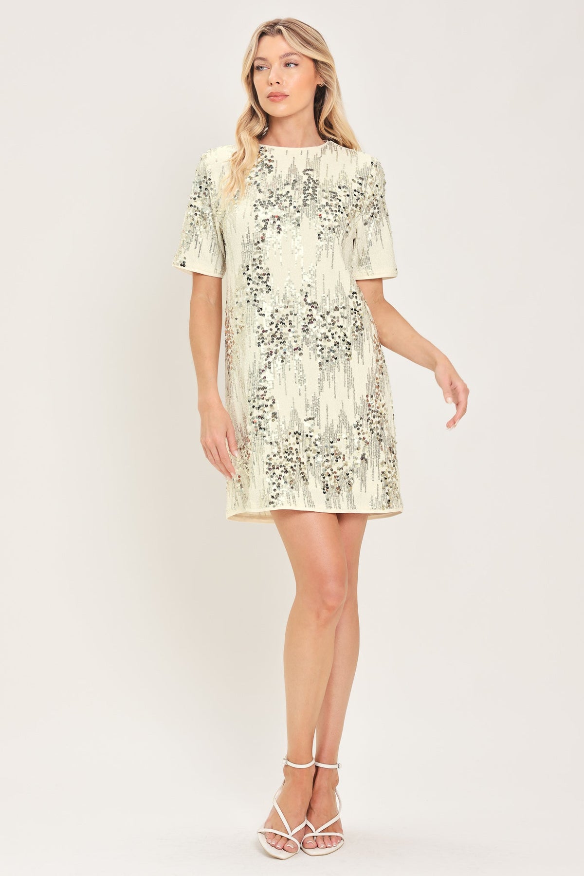 NOIR & IVORY STATEMENT DRESS