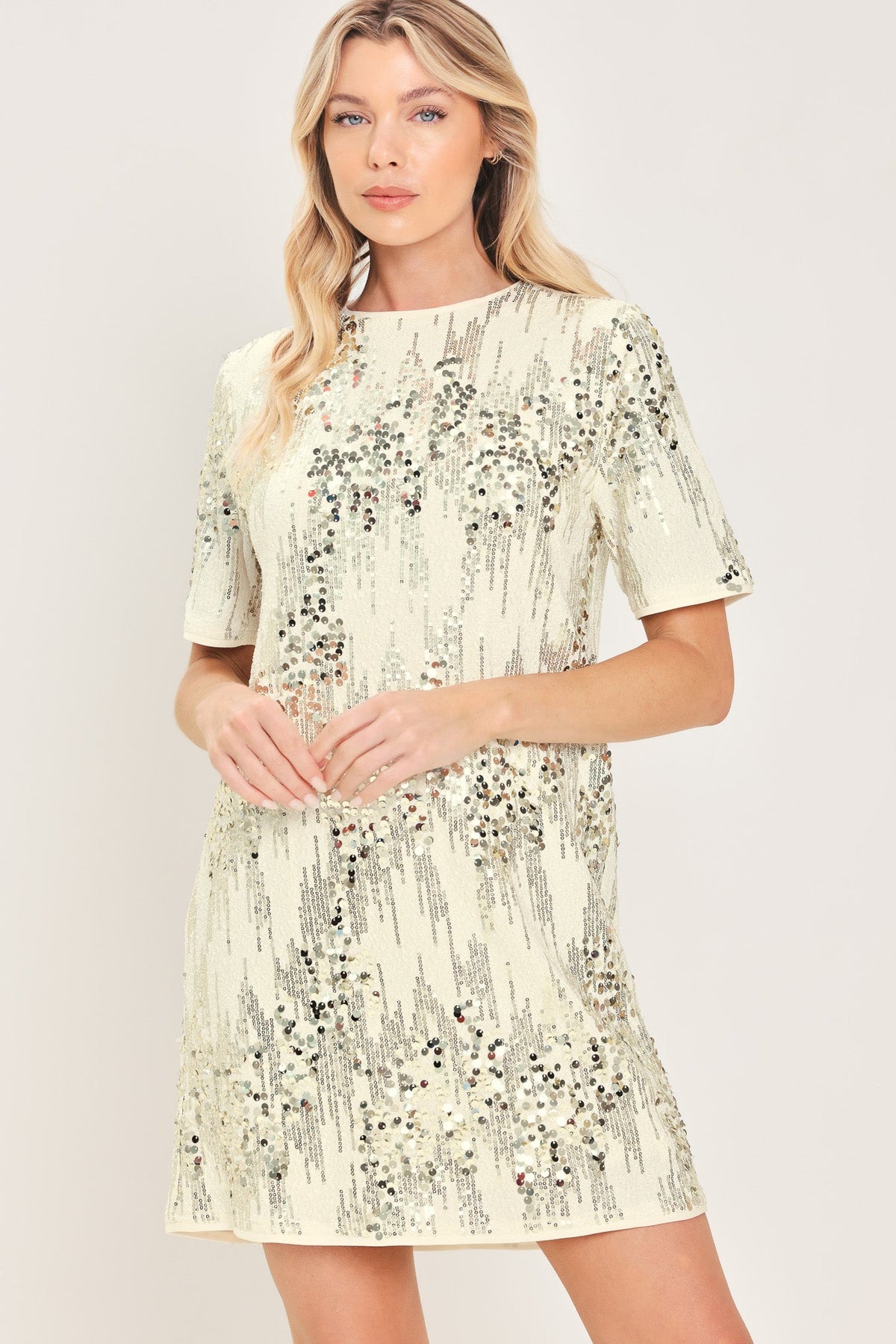 NOIR & IVORY STATEMENT DRESS