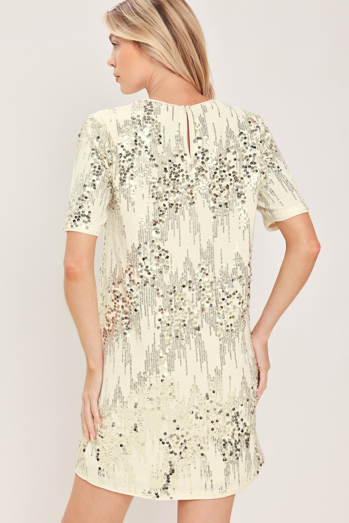 NOIR & IVORY STATEMENT DRESS