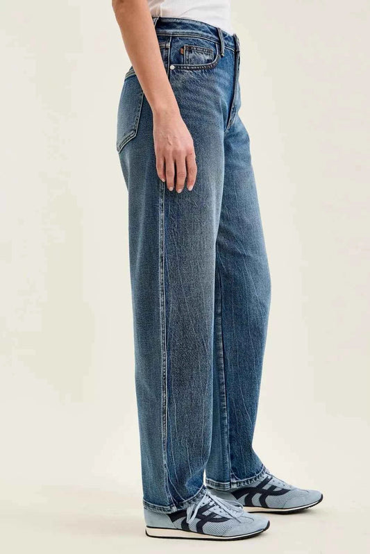 High Waist Marlow Arc Jeans in Weathered Indigo | Judy Blue