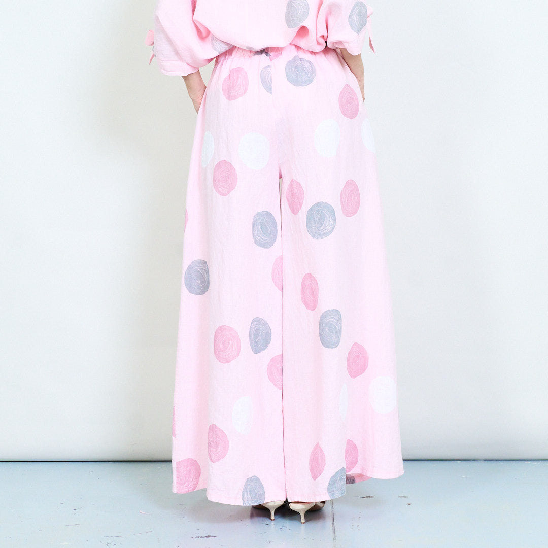 PRE-ORDERS OPEN - L1 100% Italian Linen Polka Dot Oversized Pants and Top Set