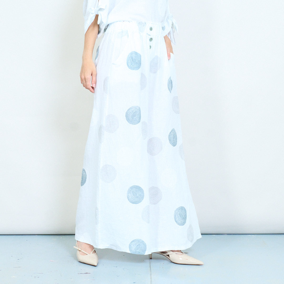 PRE-ORDERS OPEN - L1 100% Italian Linen Polka Dot Oversized Pants and Top Set
