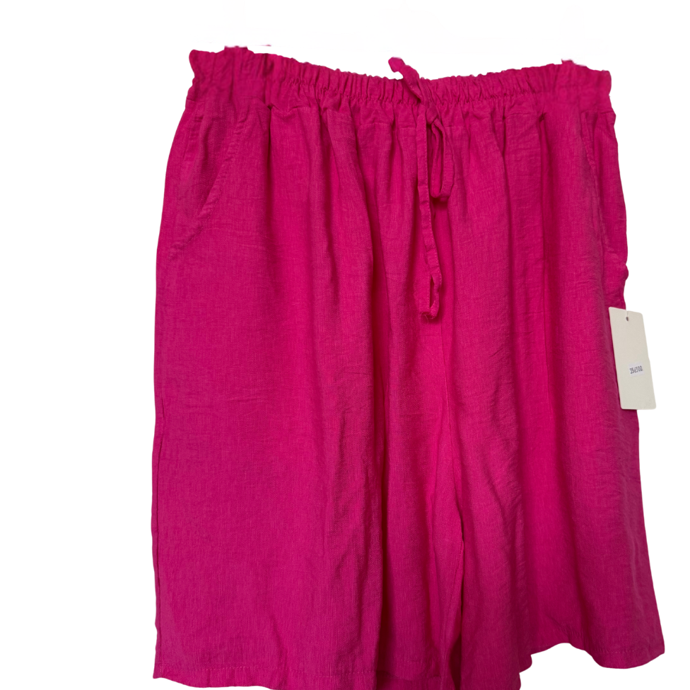 Italian Plus Size Viscose Pull-On Shorts
