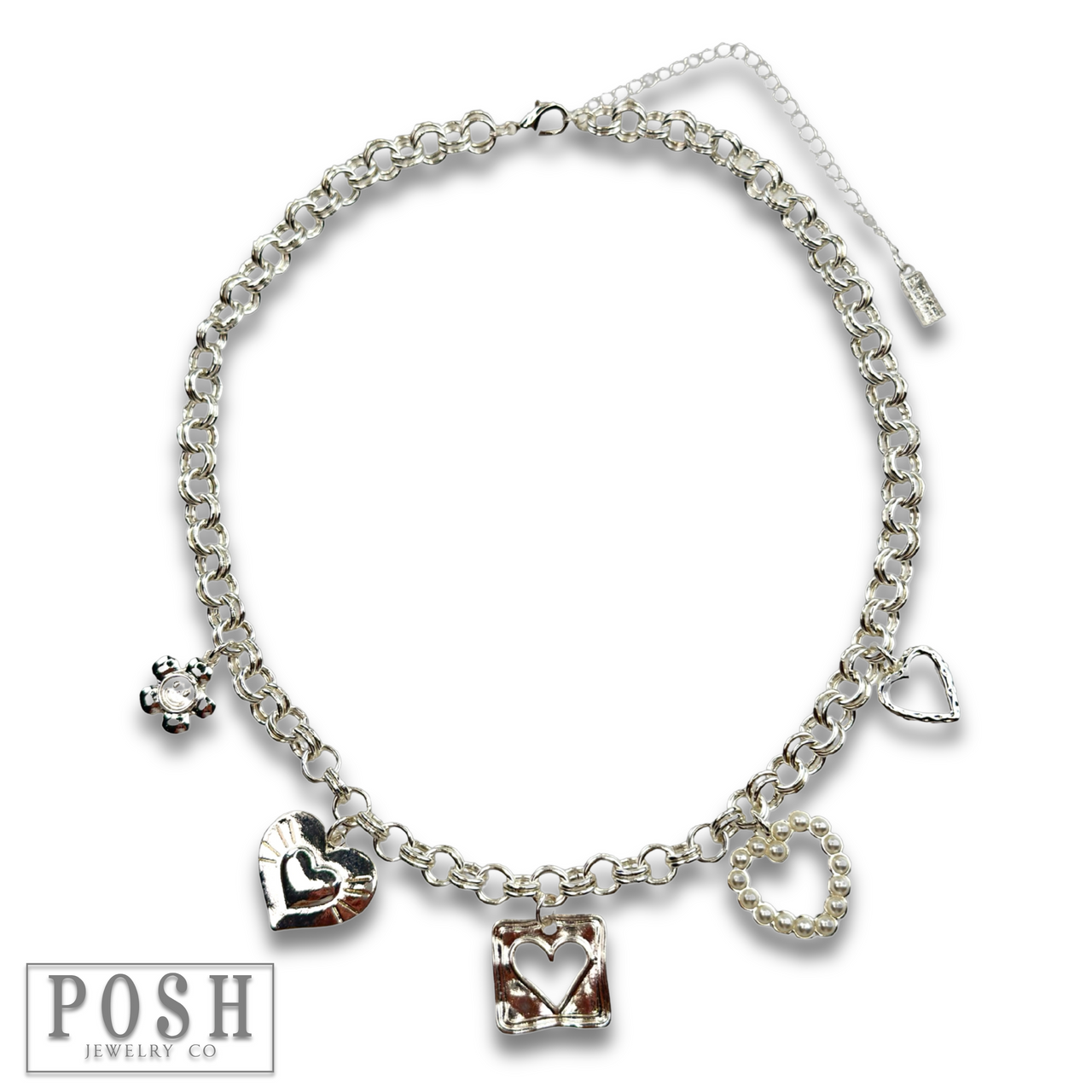 Flirty charm necklace