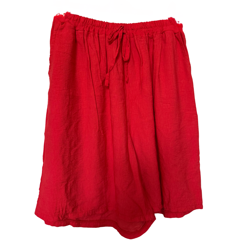 Italian Plus Size Viscose Pull-On Shorts